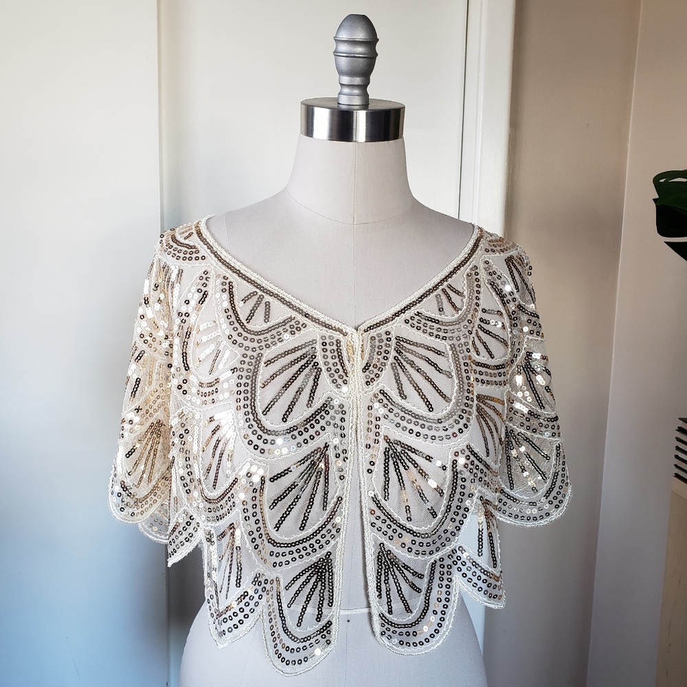 Gold Sequins Shawl NEW!